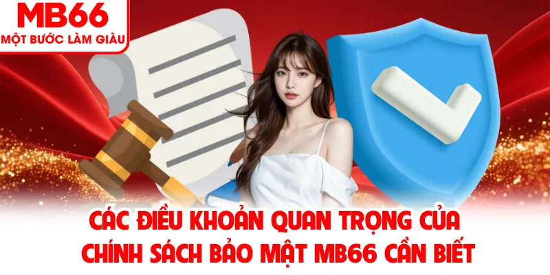 Các điều khoản quan trọng của chính sách bảo mật MB66 cần biết