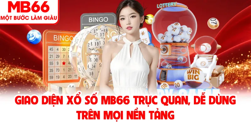 Giao diện xổ số MB66 trực quan, dễ dùng trên mọi nền tảng