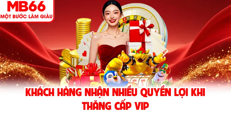 Khách hàng nhận nhiều quyền lợi khi thăng cấp VIP